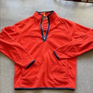Peter Millar Vibrant Red Zip-Up Sweater